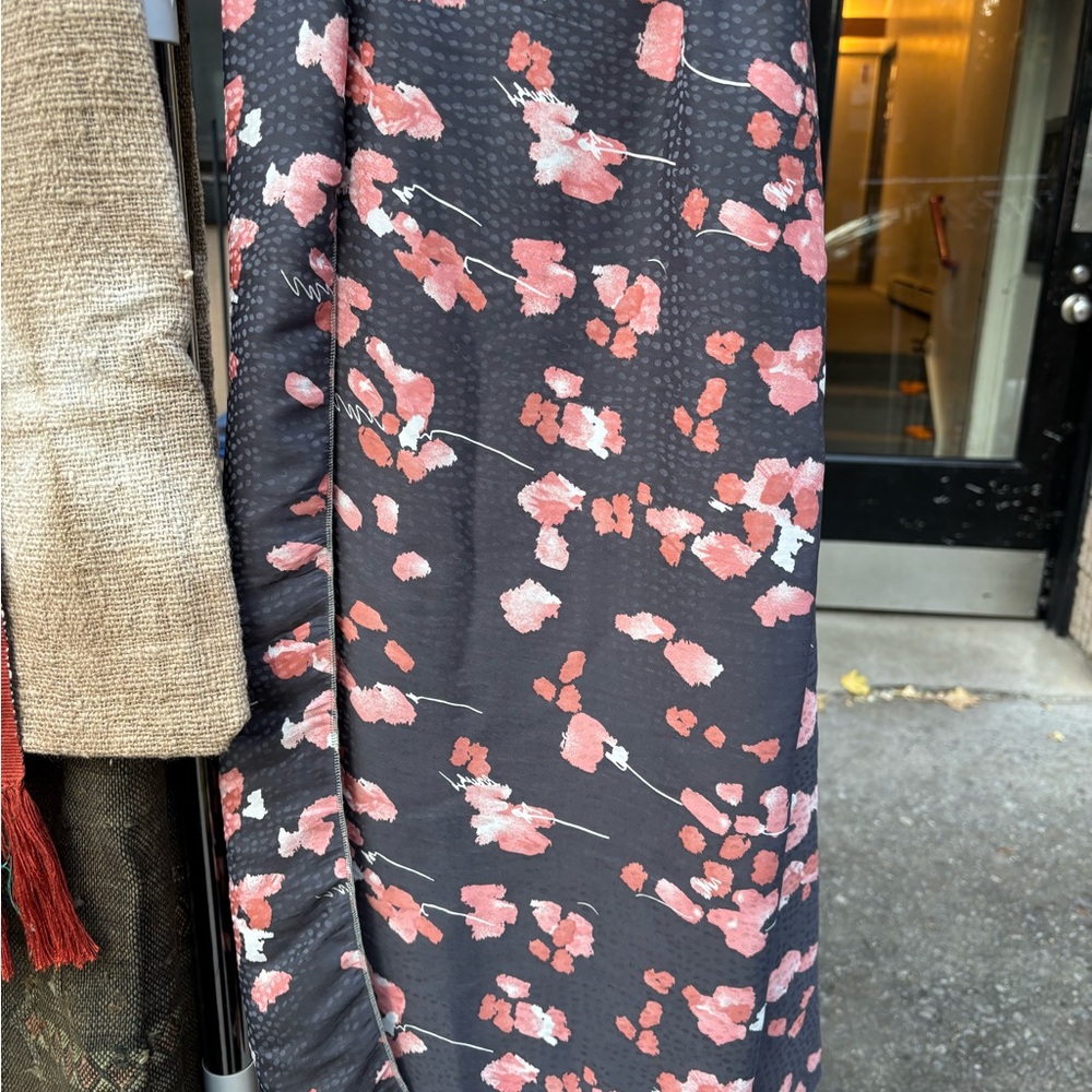 Floral Black and Pink Women's Scarf